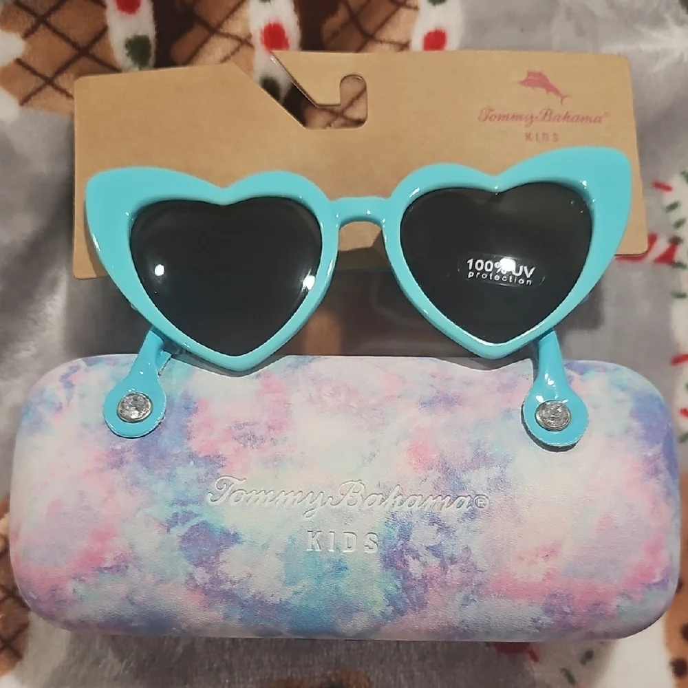 Tommy Bahama Kids Heart Sunglasses - Aqua